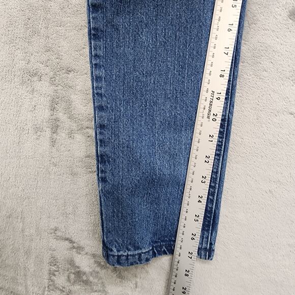 OLGYN Jeans Womens 12 Blue Faded High Rise Skinny Ankle Cotton Denim Casual - Picture 7 of 9